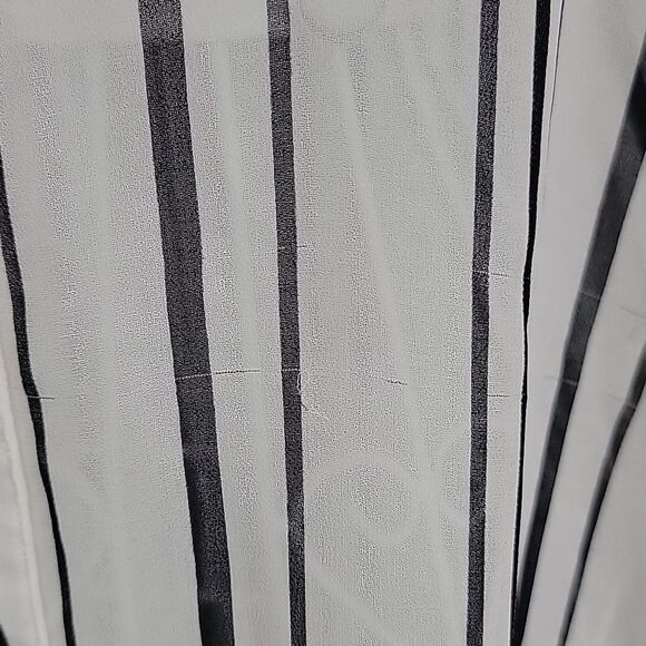 White House Black Market Striped Long Sleeve Draped Top Womens Size 8 - Picture 8 of 14